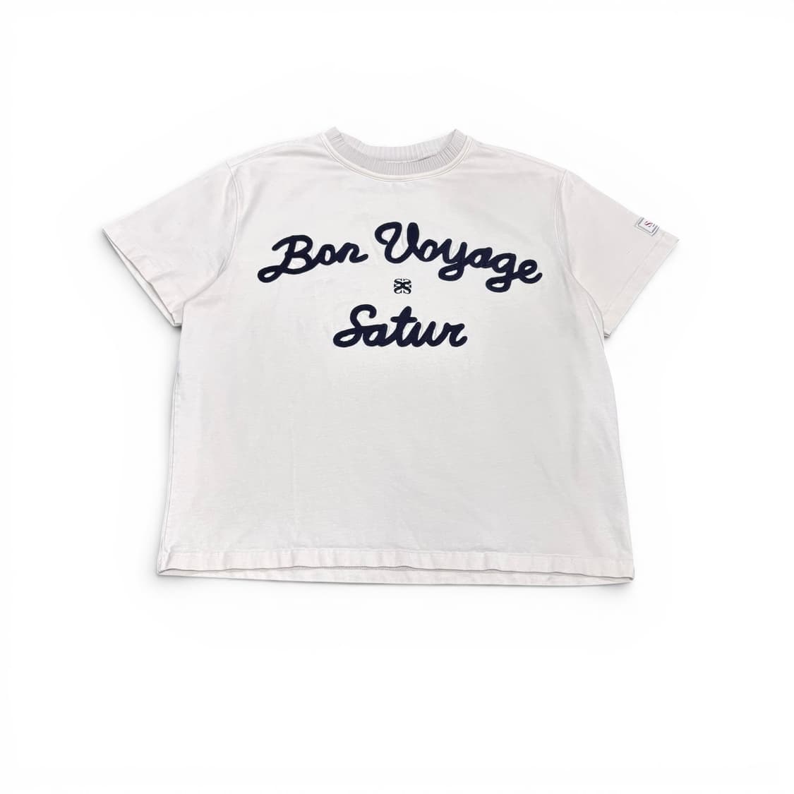 M 세터 23SS 아이보리 보야지 자수 반팔티 상품이미지1