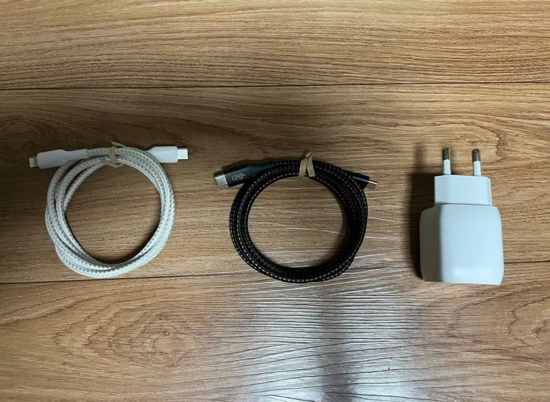 벨킨gan45W충전기+CtoC케이블+Cto라이트닝케이블 1m 노트북 충전 상품이미지2