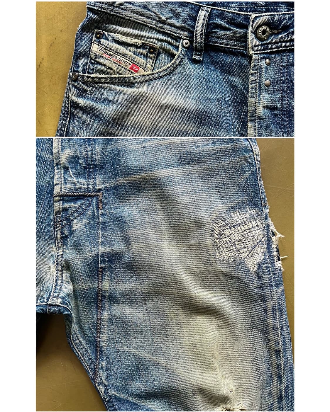 2000s DIESEL Italy NARROT Denim Pants 상품이미지4