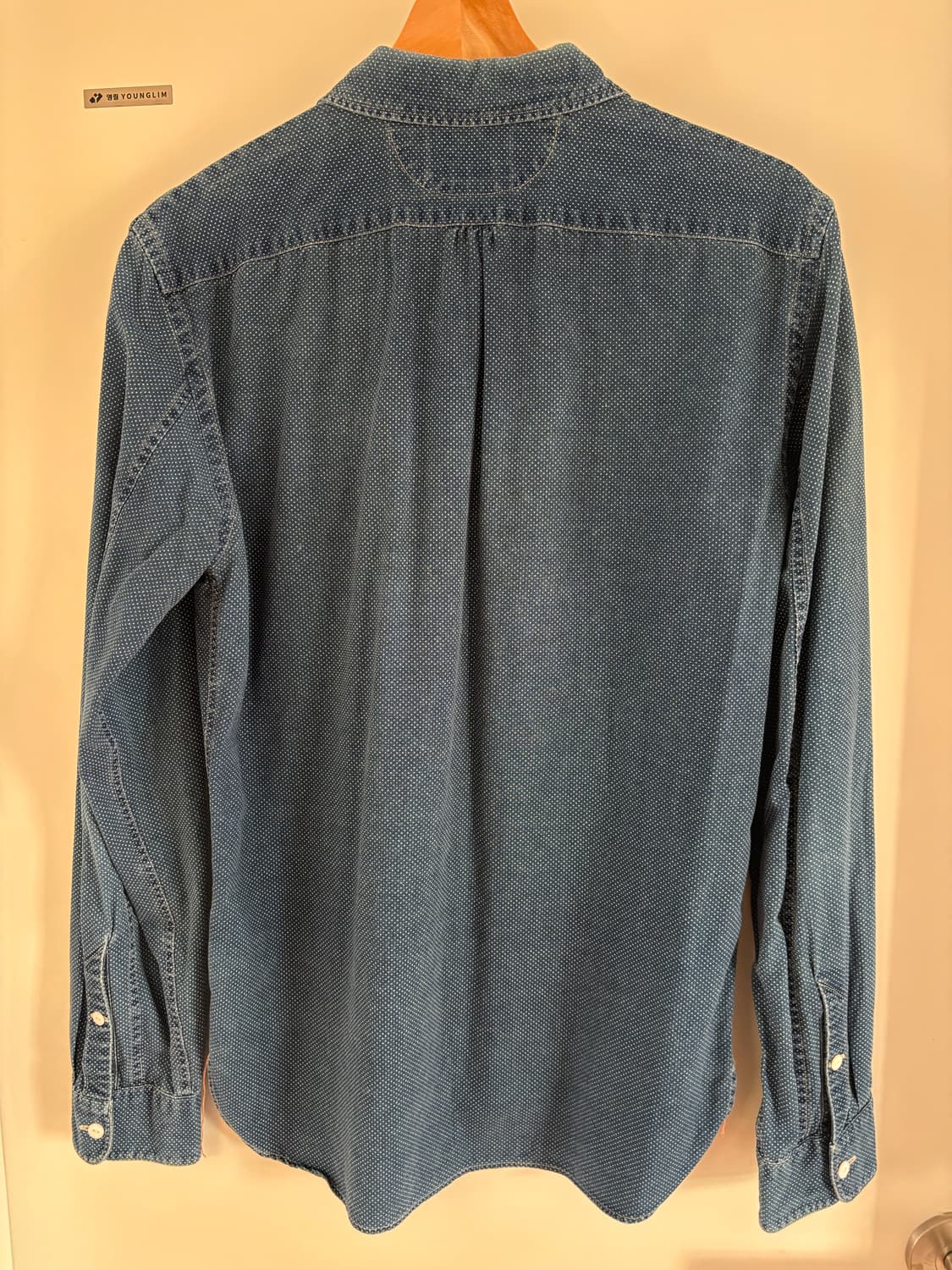 [S] RRL 폴카 도트 셔츠 인디고 상품이미지2