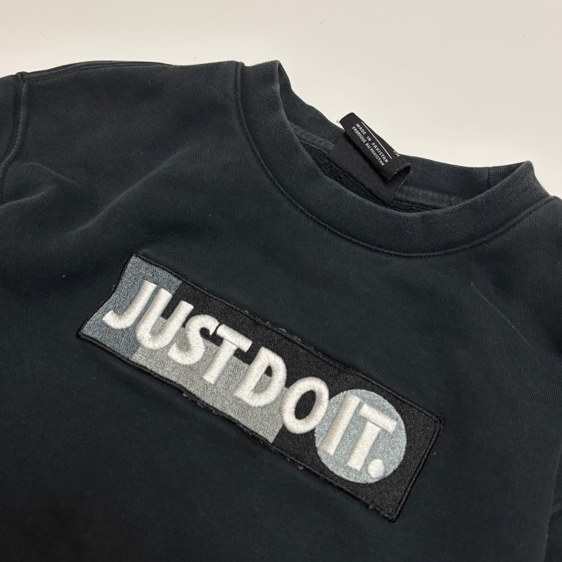 S 나이키 jUST DO IT 맨투맨 블랙 상품이미지2