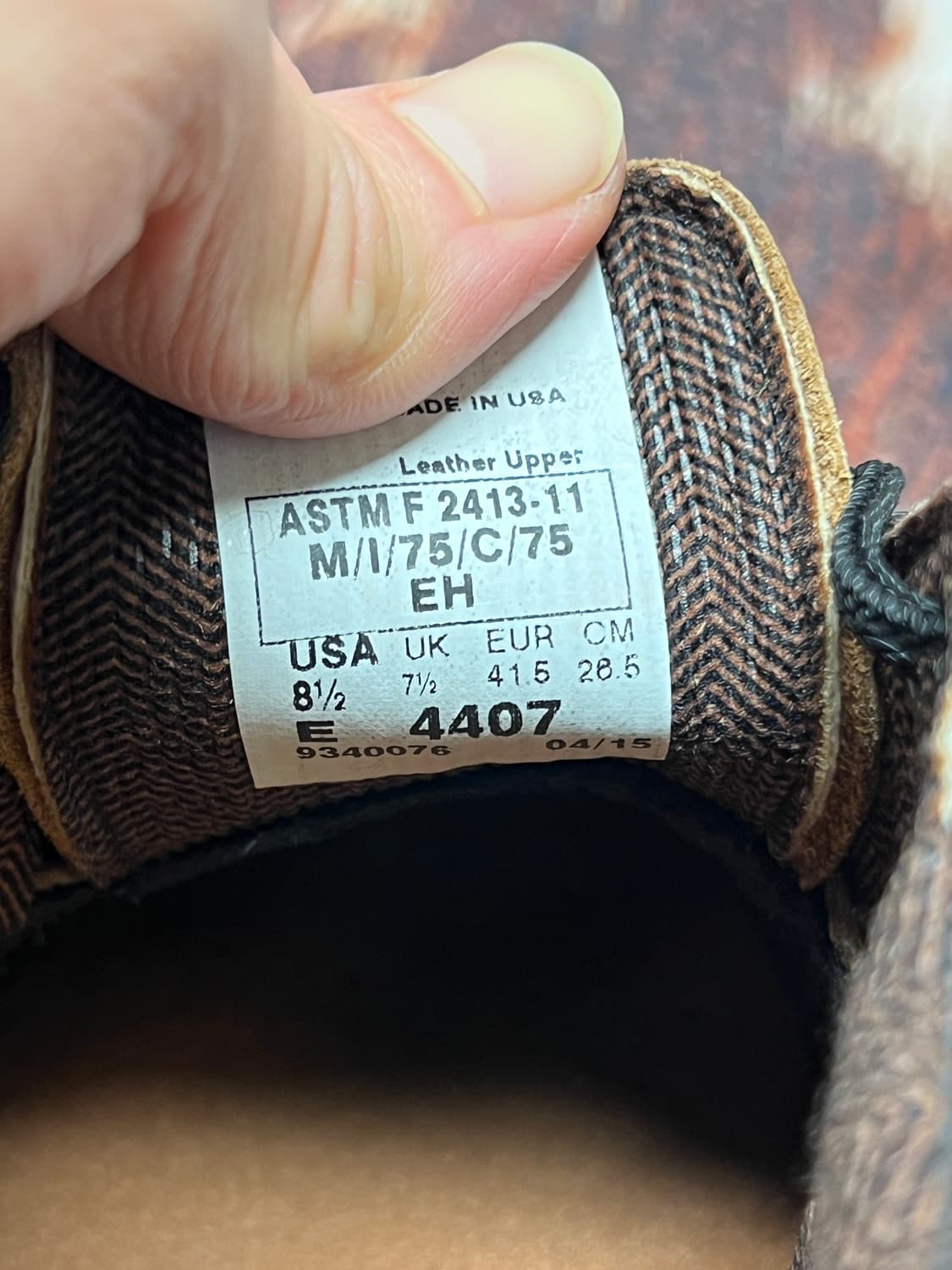 [265] 레드윙 4407 브라운 워크 로퍼 상품이미지8