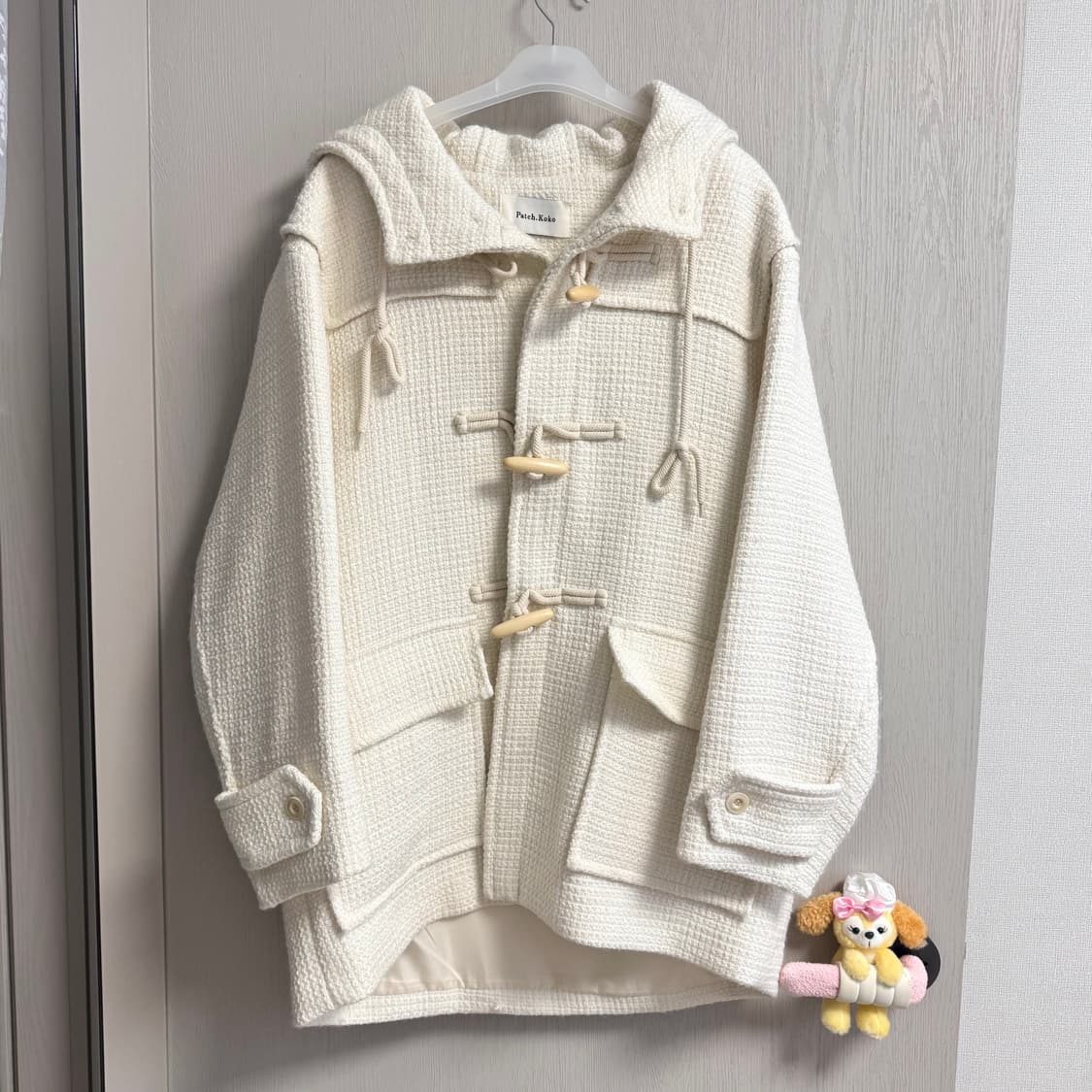 [새상품] 트위드 떡볶이 코트 상품이미지1