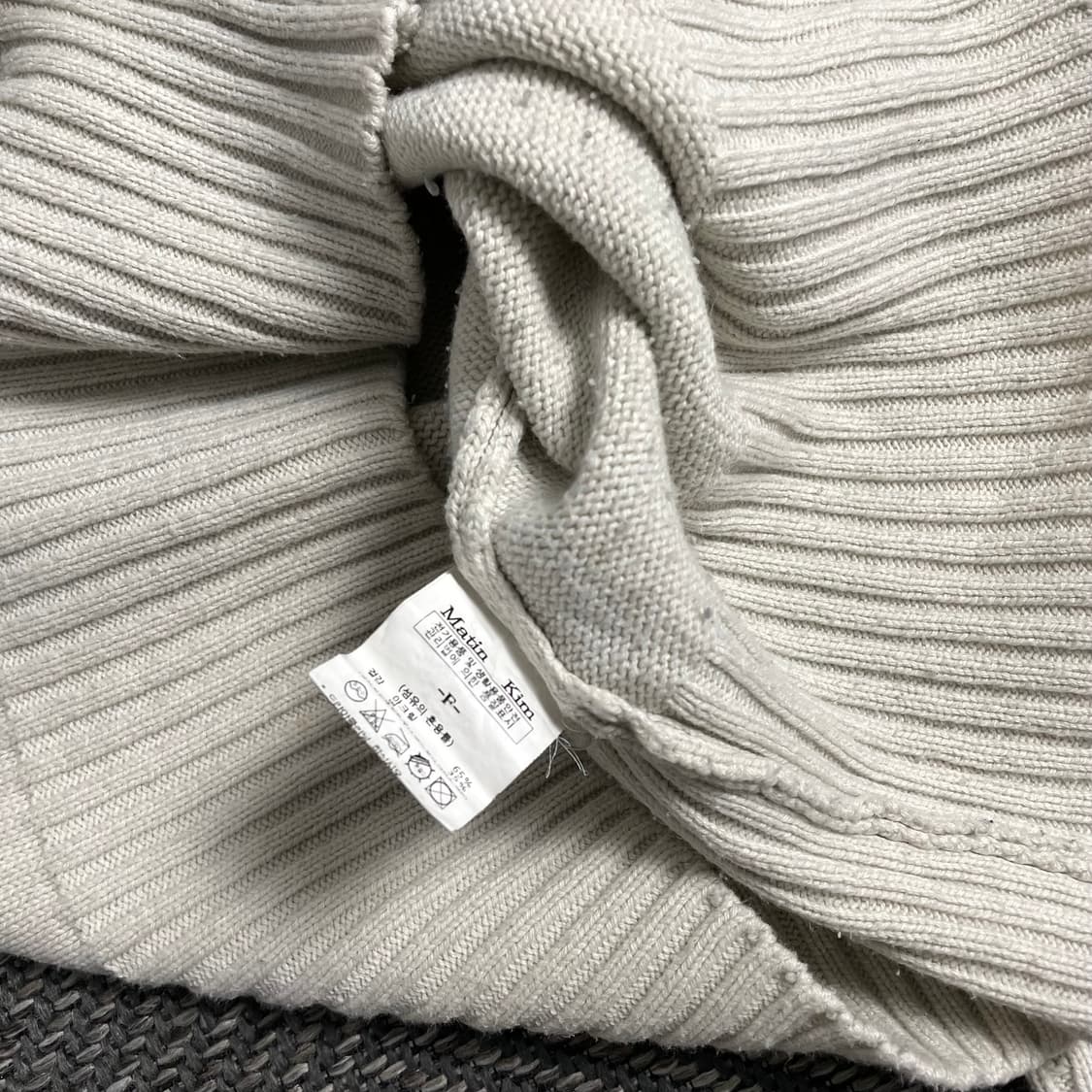 마뗑킴 빅로고 박시핏 니트o 3465 상품이미지6