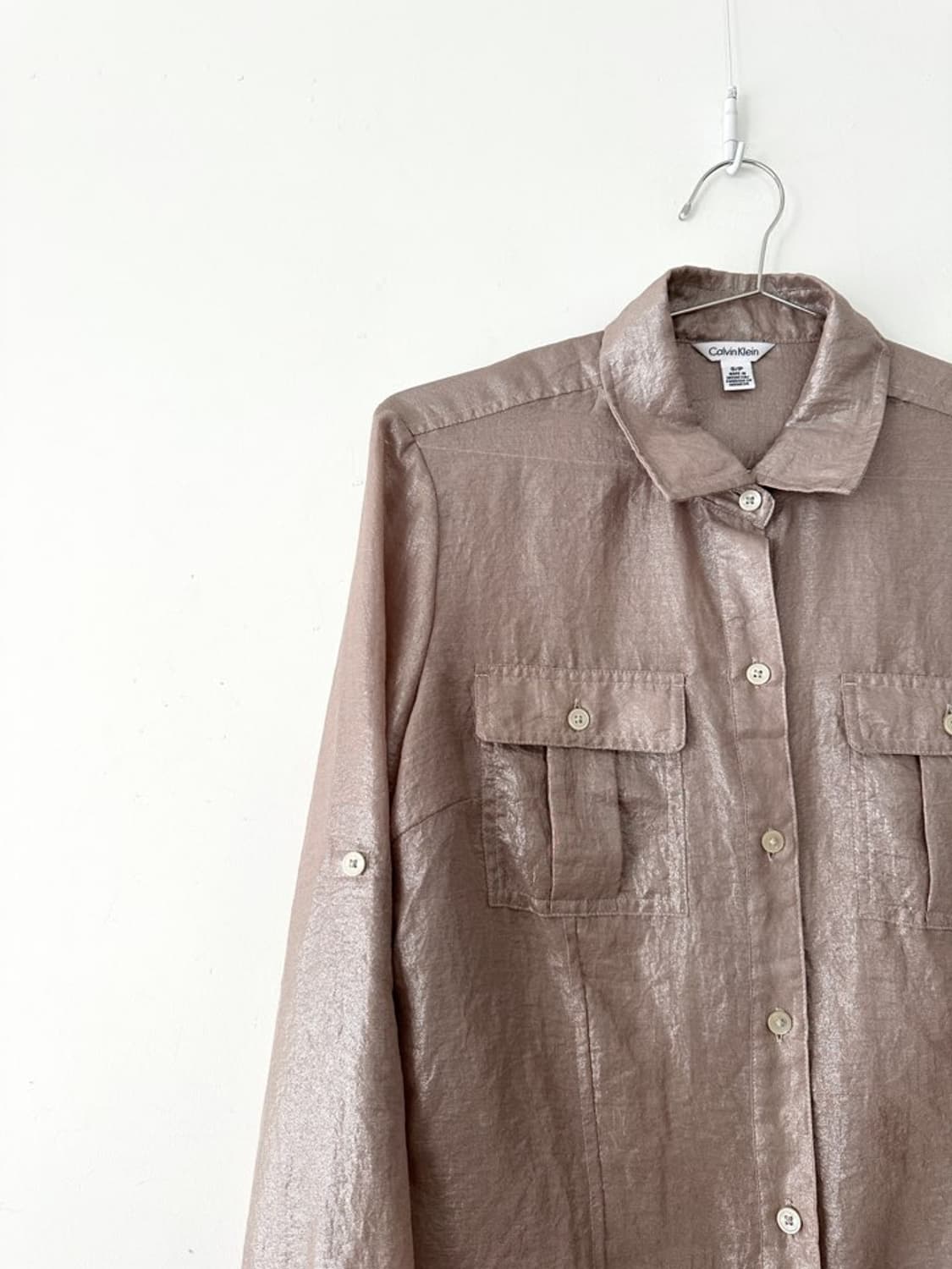 CALVIN KLEIN glossy pocket shirt  상품이미지3