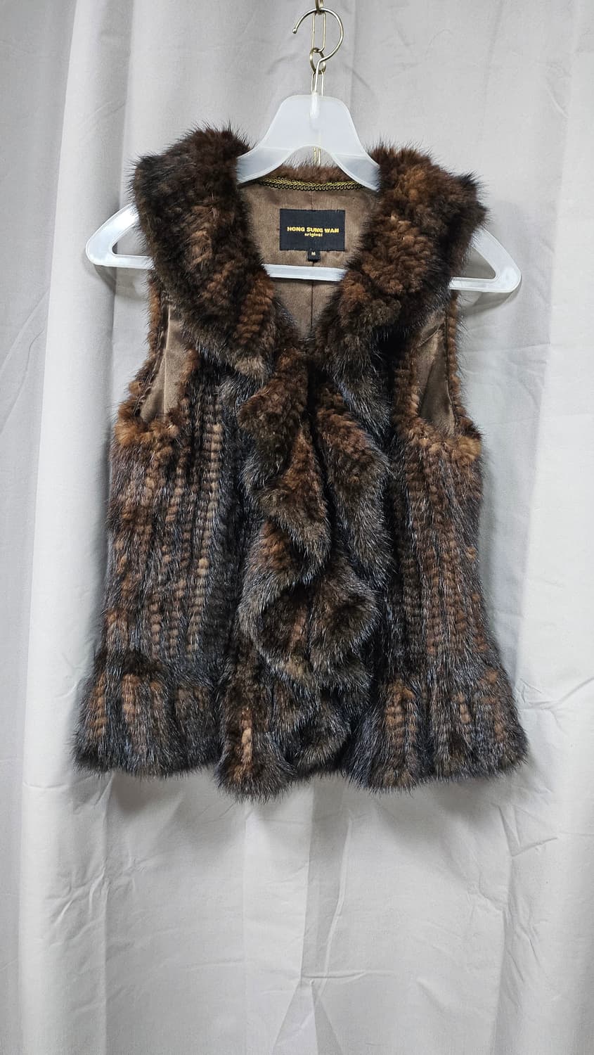 브라운 밍크 베스트 상품이미지2