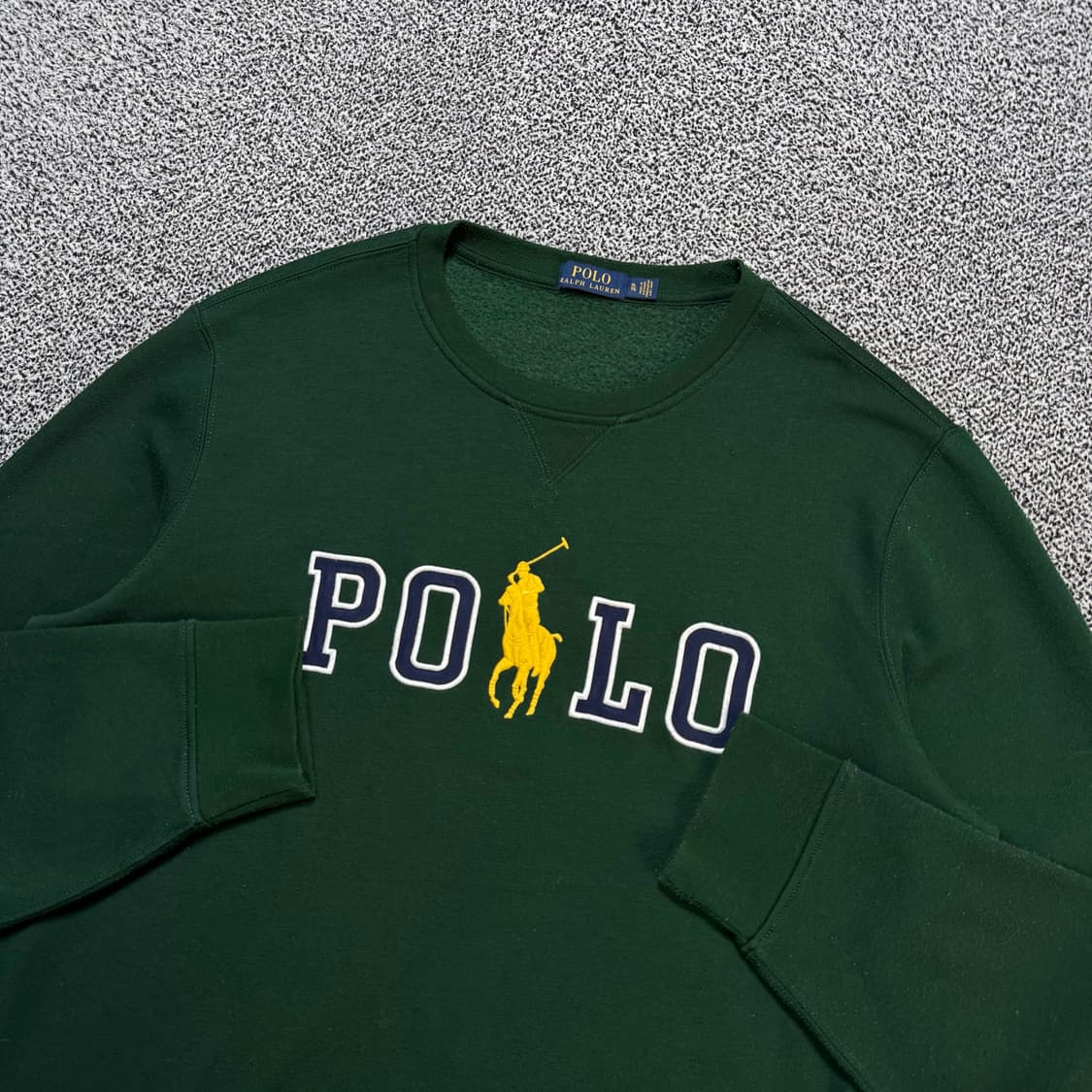 Name : 폴로 랄프로렌 스펠아웃 빅로고 딥그린 오버핏 맨투맨 :) 상품이미지2