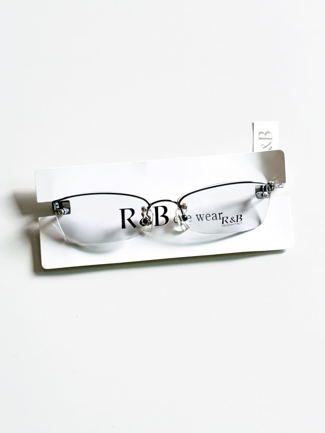 R&B EYEWEAR 반무테 스퀘어 메탈 프레임 빈티지 안경 상품이미지1