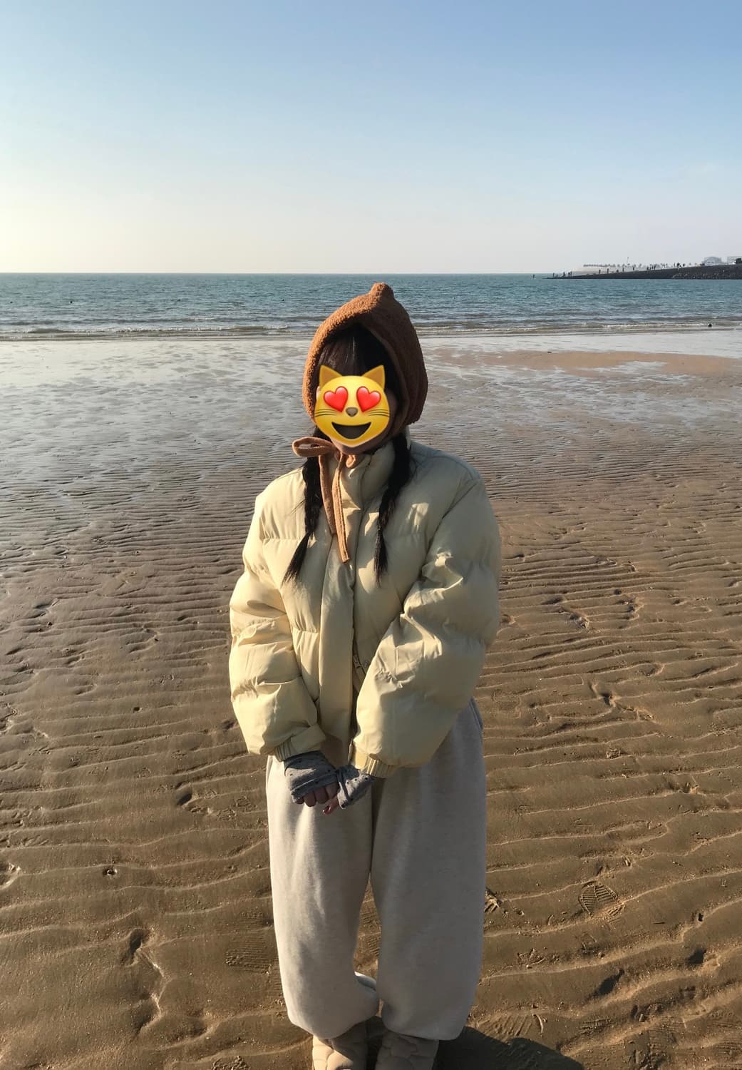 무신사 스탠다드 우먼 우먼즈 데일리 푸퍼 숏 패딩 재킷 [버터] 상품이미지1