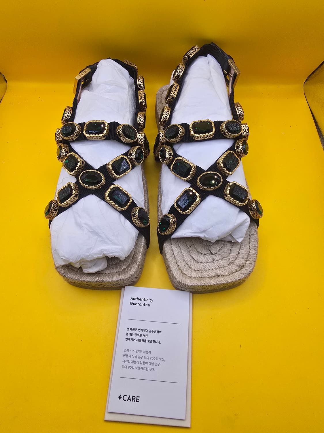 구찌 크리스탈 보석 샌들 36.5 (240) 상품이미지1