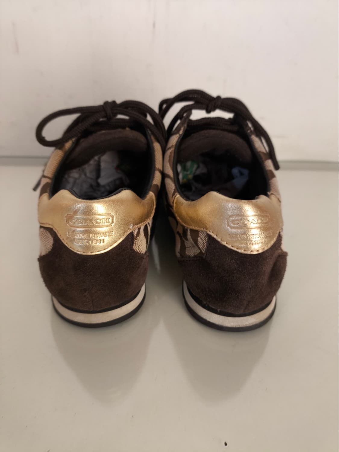 6 230mm 코치 시그니처 골든 스니커즈 상품이미지9