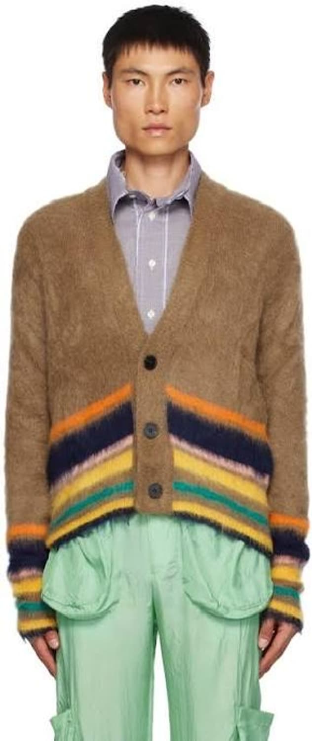 에드워드 커밍 브라운 모헤어 가디건 상품이미지1