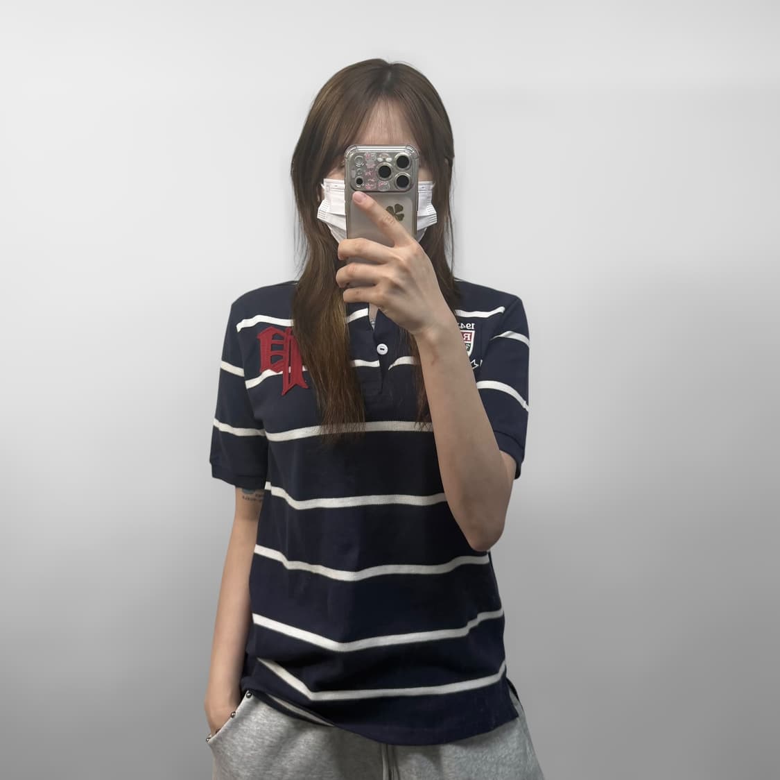 폴로 랄프로렌 스트라이프 카리티 네이비 상품이미지1