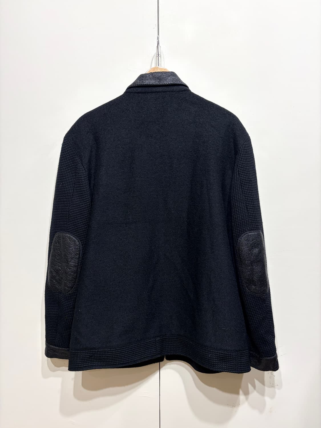 휴고 보스 울 레더 트리밍 자켓 상품이미지4