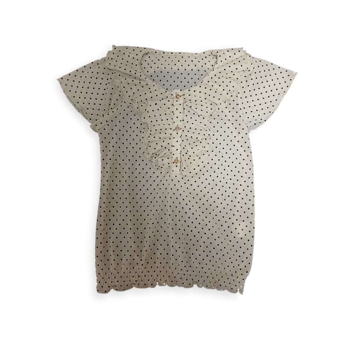 모리걸 베이지 땡땡이 블라우스  상품이미지1