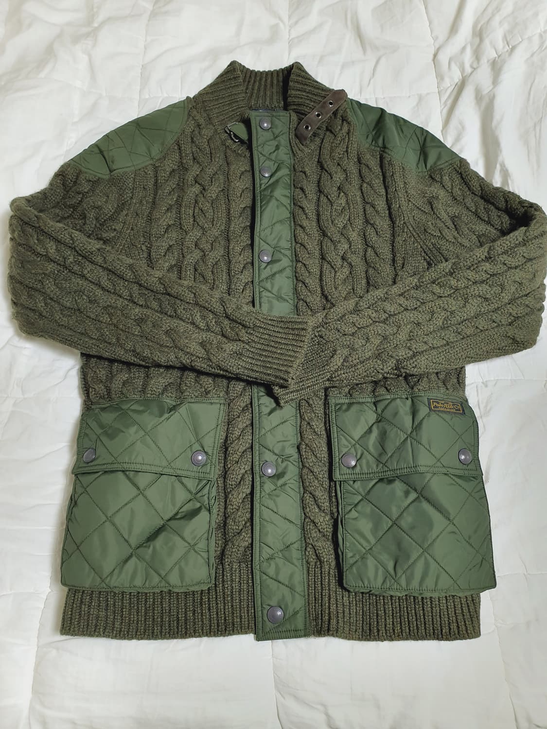 폴로 랄프로렌 퀄팅 니트자켓 상품이미지1