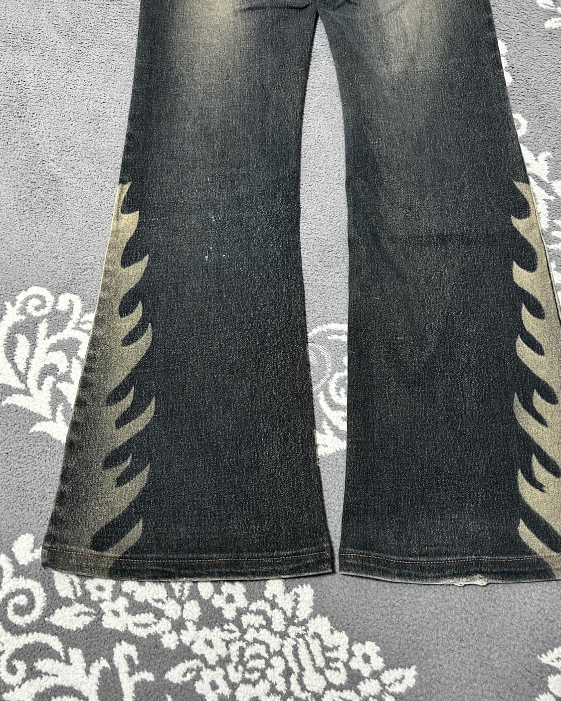 부츠컷 워싱 플레임 데님 팬츠 상품이미지6