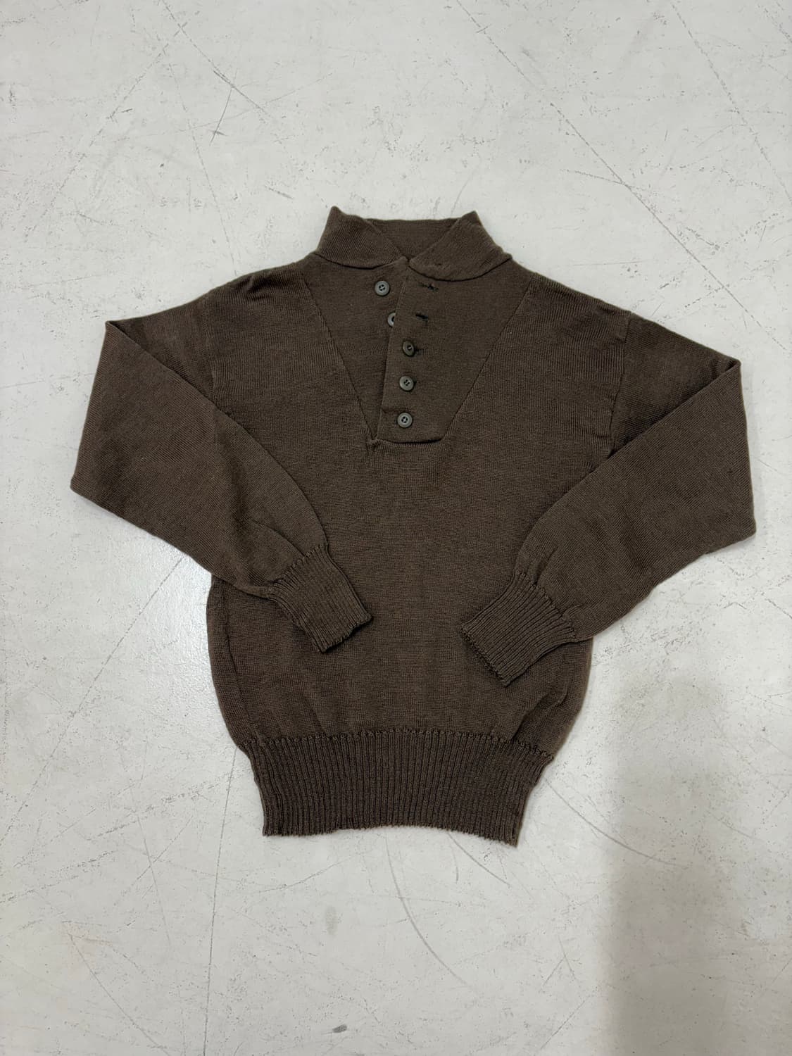 80‘s US Army 5 Button Wool Sweater 상품이미지6