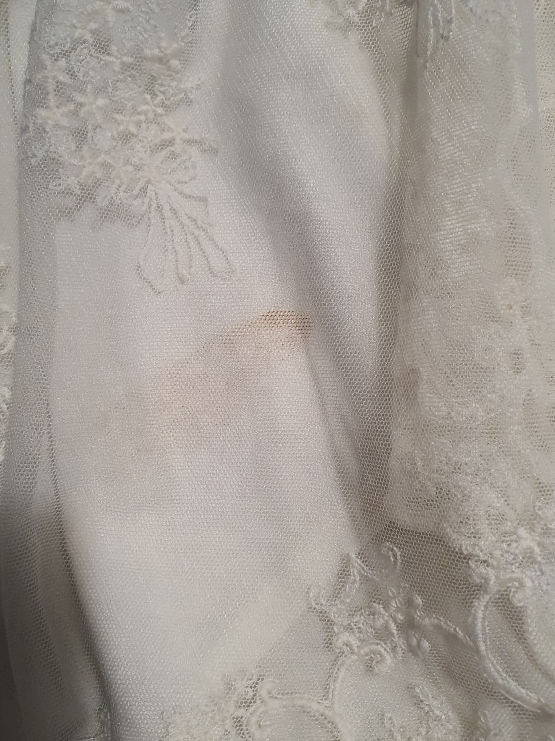 [빈티지] 레이스 튤 스커트 아이보리 언발 치마 상품이미지5