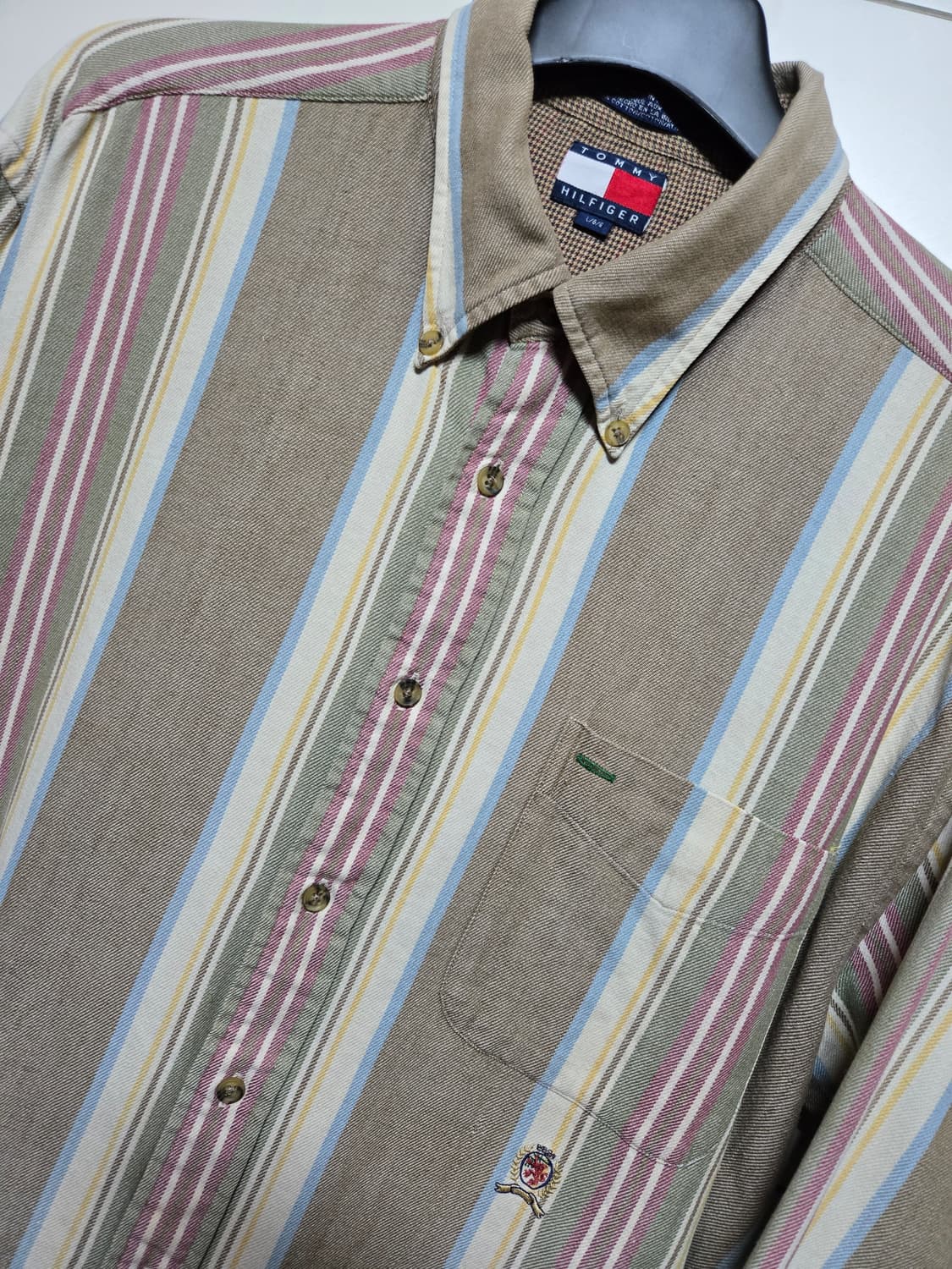 타미힐피거 스트라이프 월계관 셔츠 상품이미지2