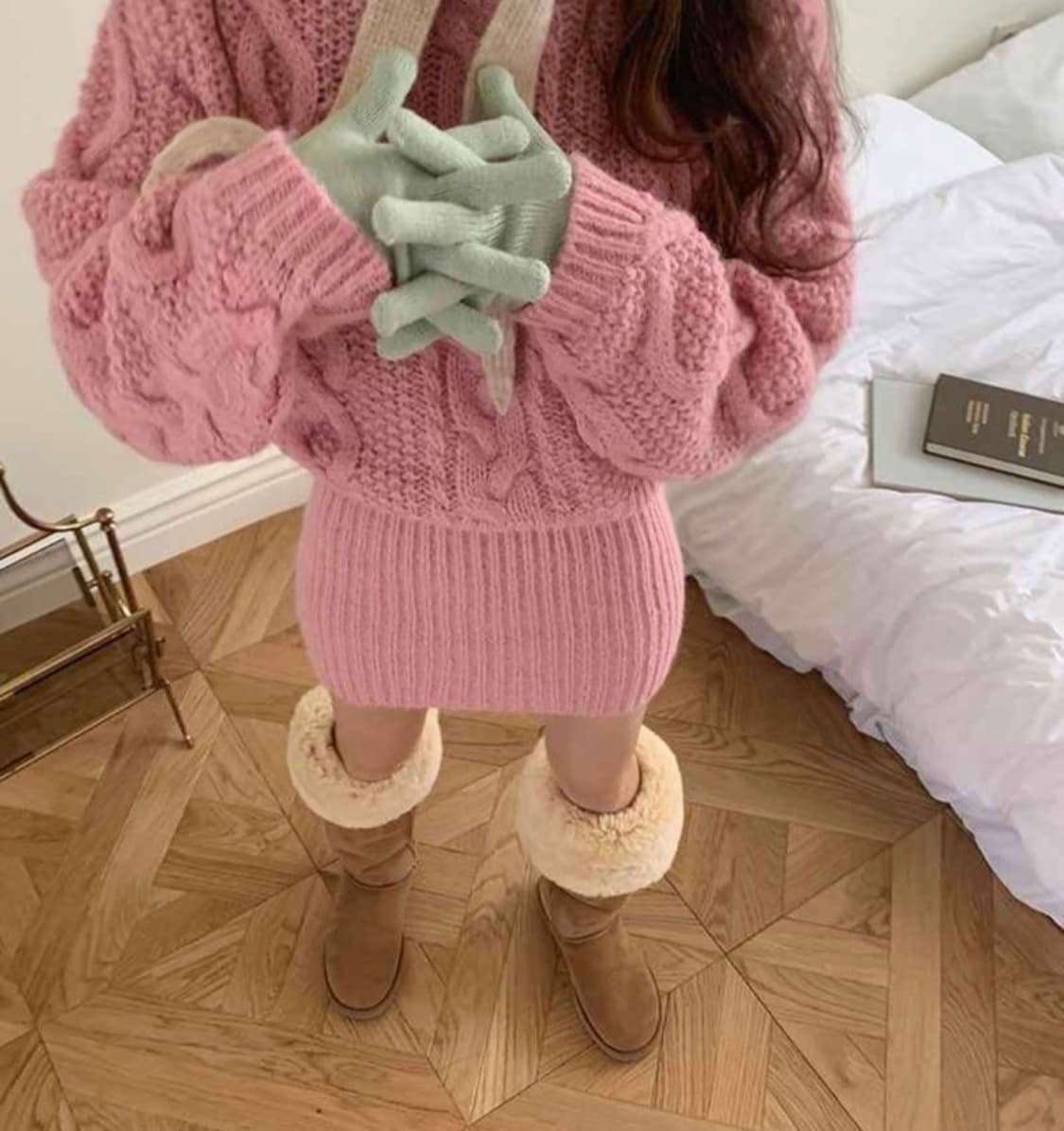 새상품) 제이키치 알파카 니트원피스 상품이미지3