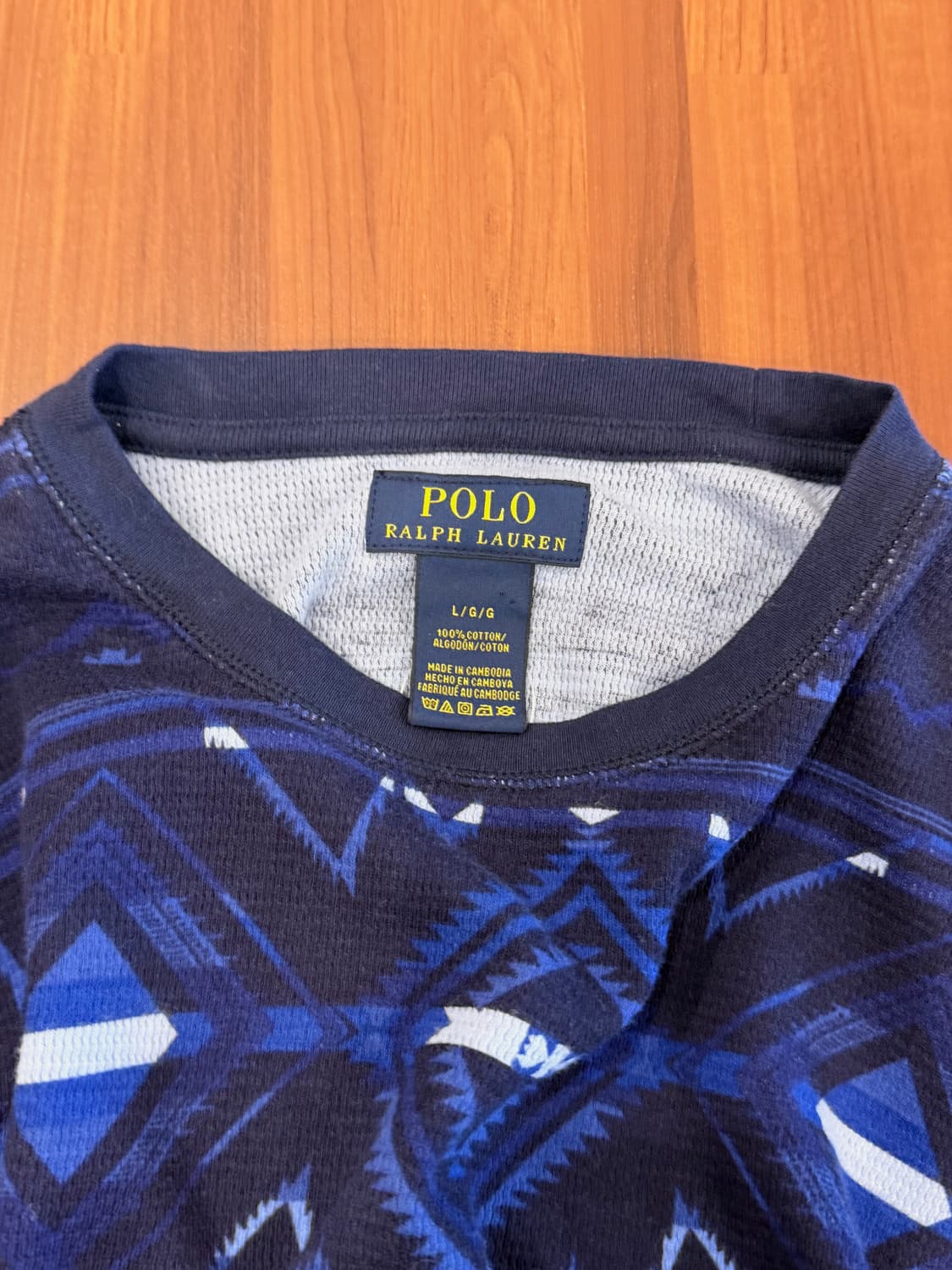 Polo ralph lauren 폴로 랄프로렌 써멀 와플 나바호 롱슬리브 상품이미지7