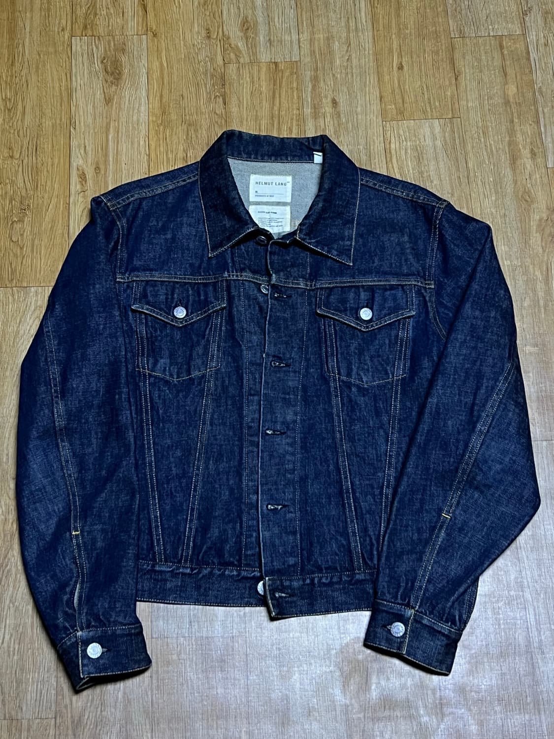 90s helmut lang raw denim jacket 상품이미지1