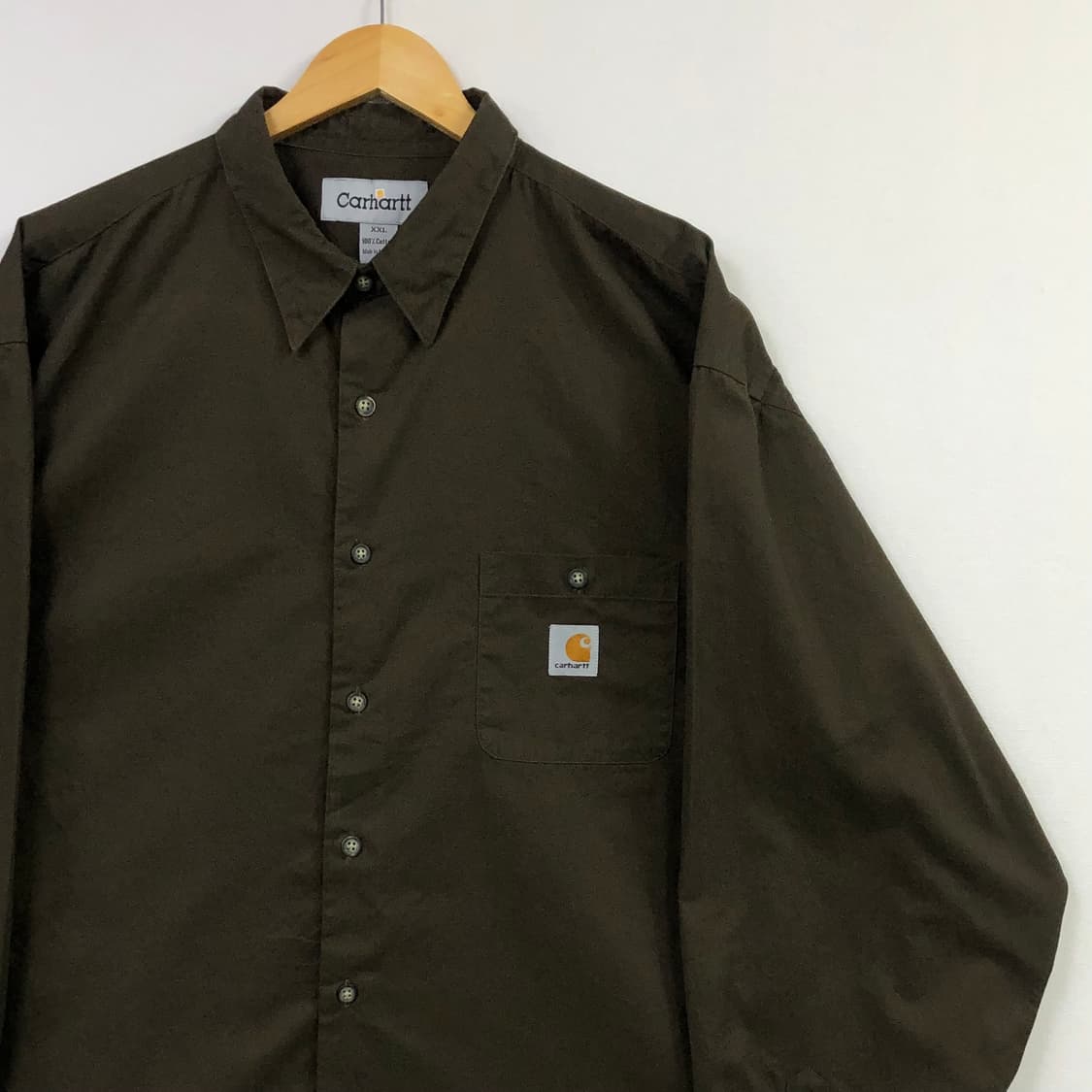Xxl 칼하트 브라운 워크 셔츠 상품이미지1