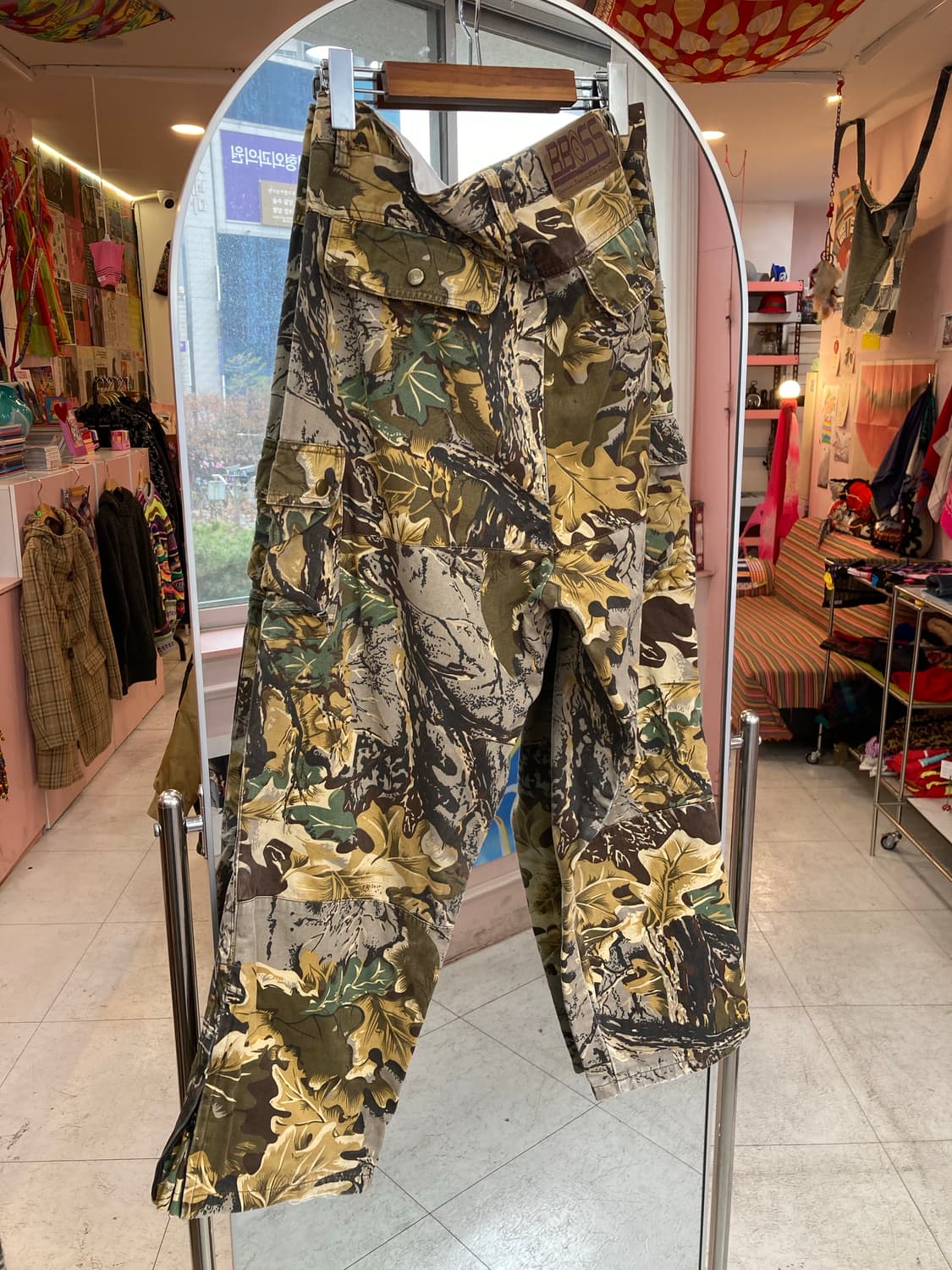빈티지 패턴 카고 팬츠 상품이미지6