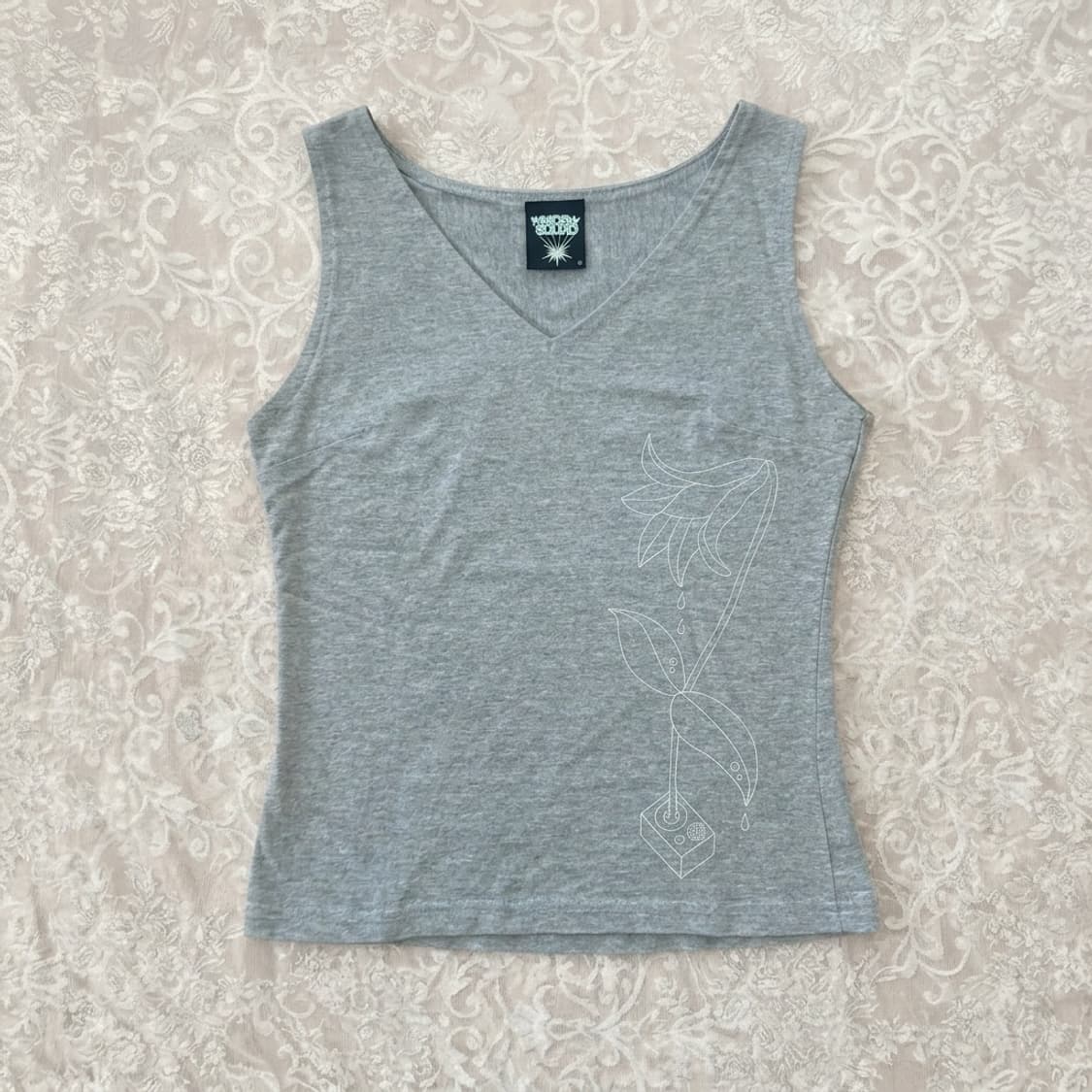 Vintage drawing sleeveless 상품이미지1