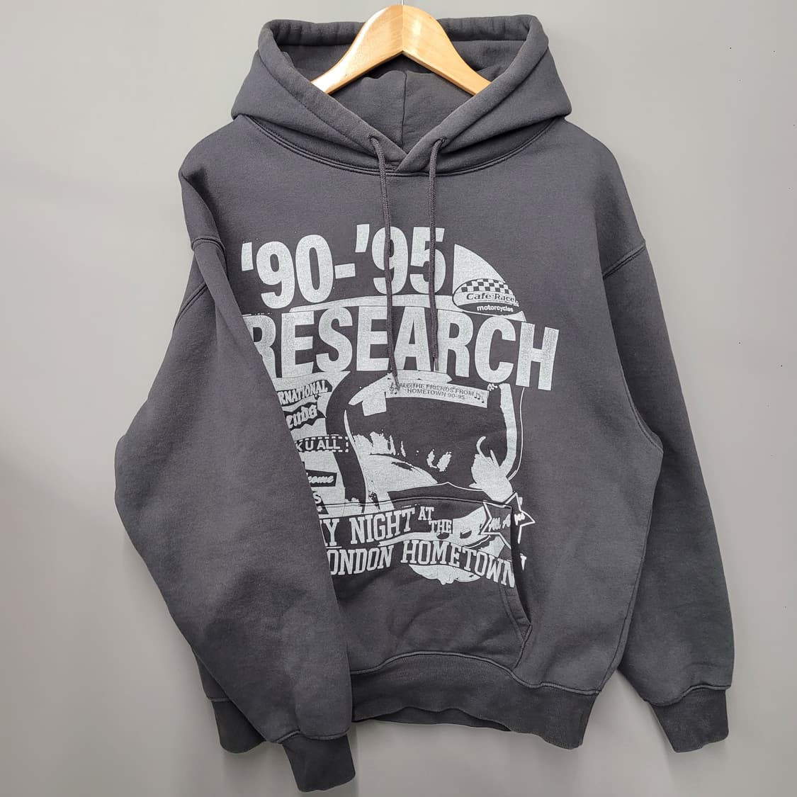 Vivastudio 비바스튜디오 리서치 후디 차콜 상품이미지1