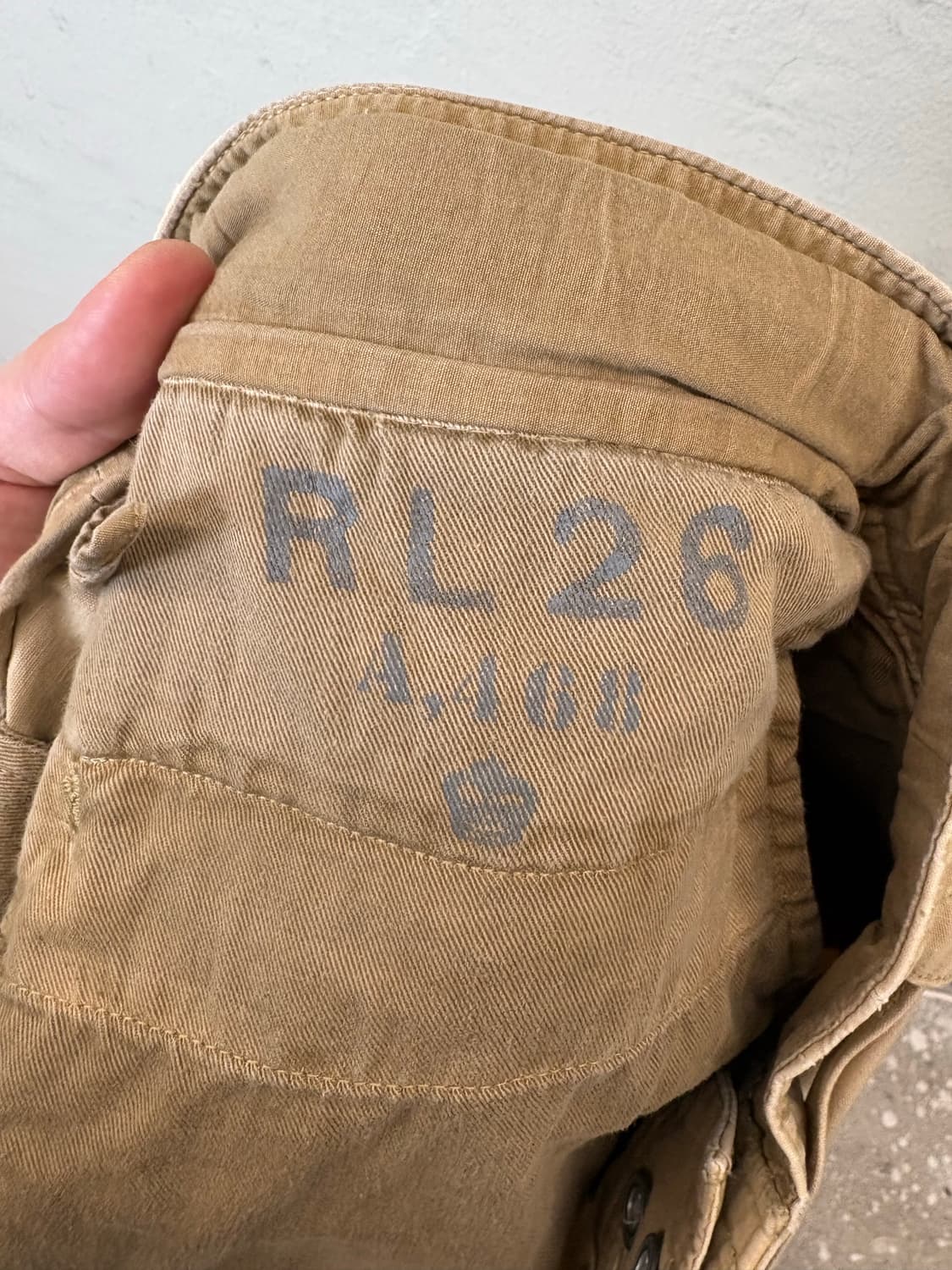 폴로랄프로렌 큐알라벨 릴렉스핏 플리츠 팬츠 상품이미지8