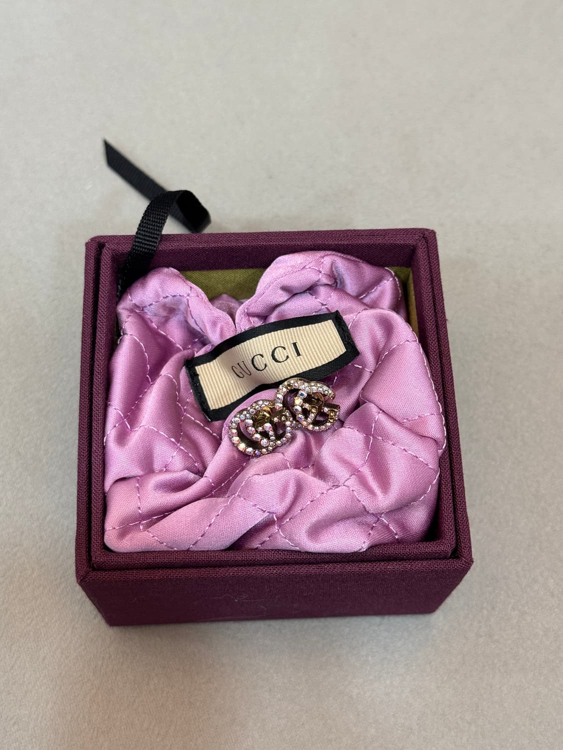 구찌 크리스탈 귀걸이 이어링  상품이미지1