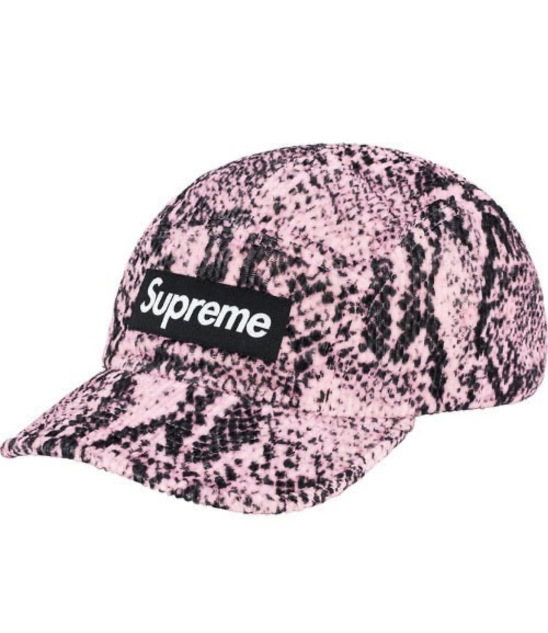 슈프림 스네이크스킨 코듀로이 캠프캡 핑크 (20FW) 상품이미지1