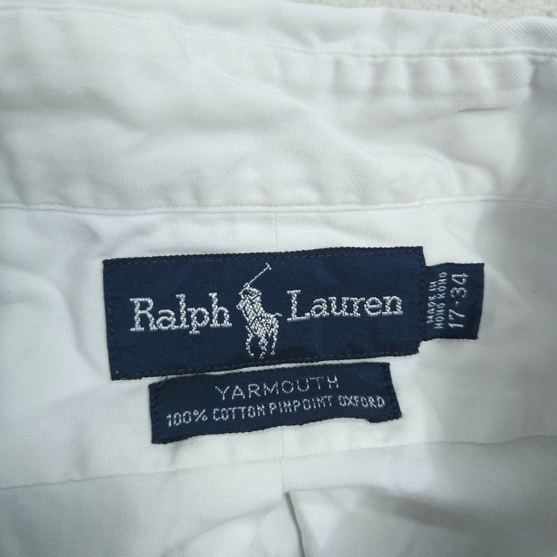 90s 폴로 랄프 로렌 옥스포드 화이트 셔츠 야머스핏 상품이미지5