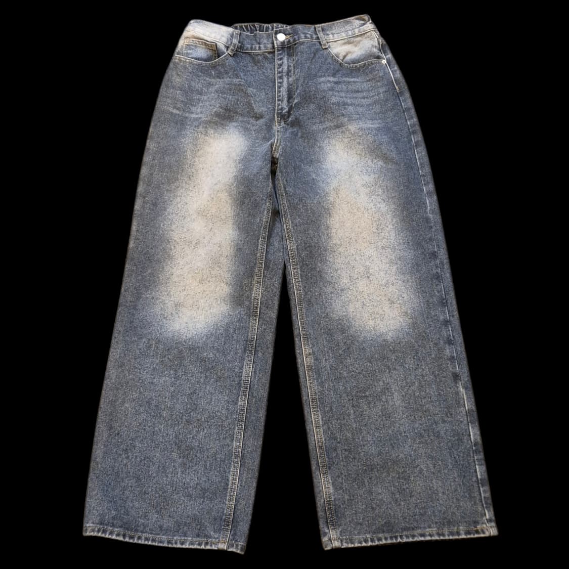 32~34인치 와이드핏 워싱청바지  상품이미지1