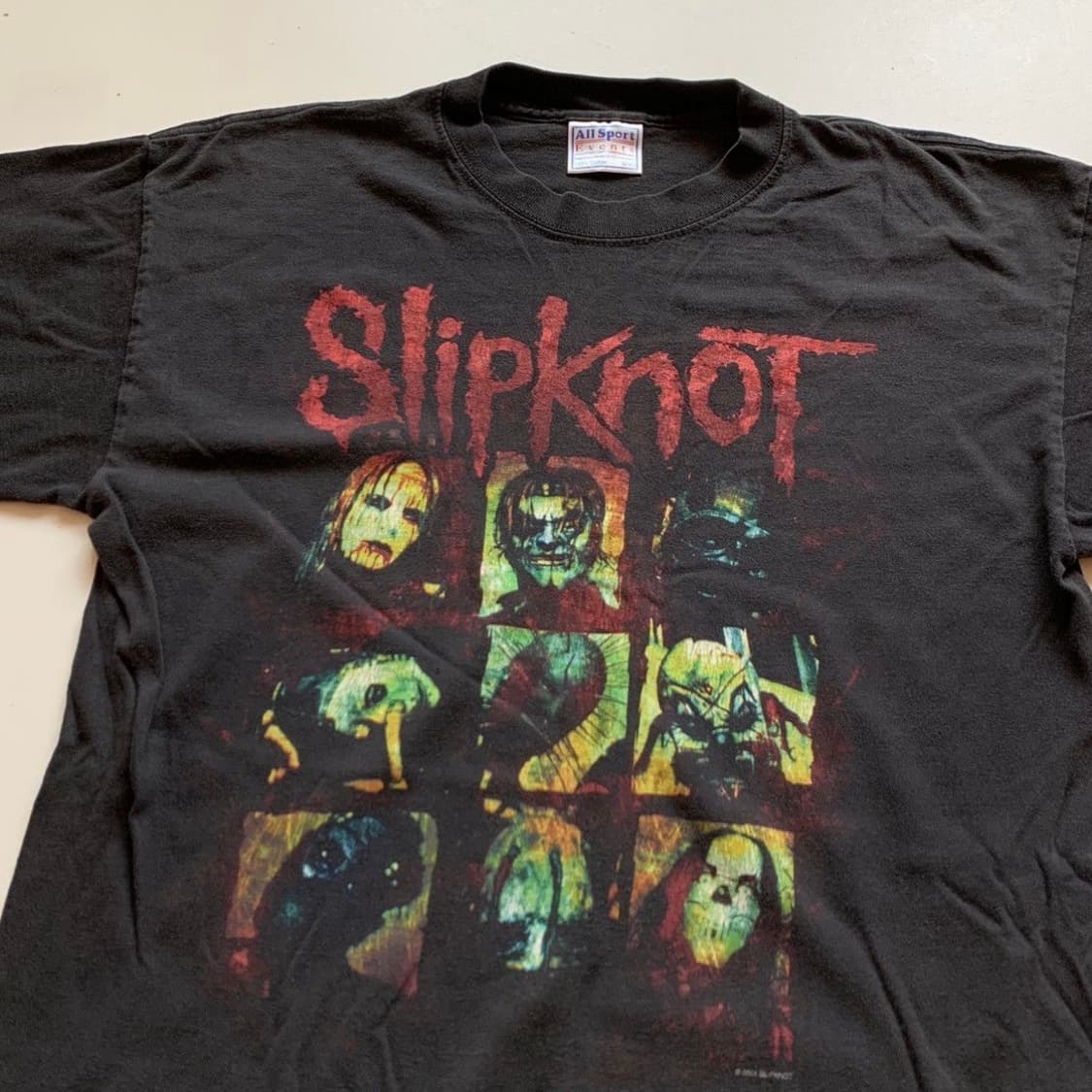 2001 Slipknot M 싱글스티치 밴드 티셔츠 00s 상품이미지2
