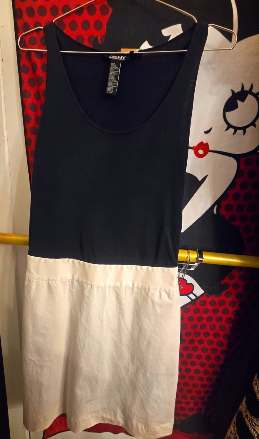 DKNY(Donna Karan New York) 슬리브리스 배색원피스 상품이미지4