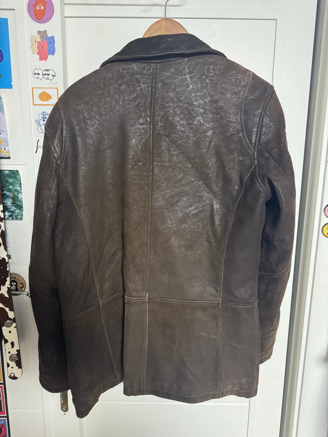 브라운 가죽 자켓 판매 상품이미지2