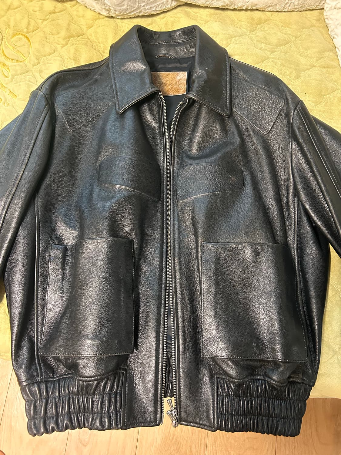 STU 엠보 레더 자켓 L 상품이미지4