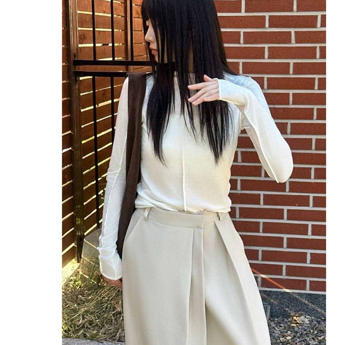 [H.Q] See-through layered T-shirt 상품이미지2