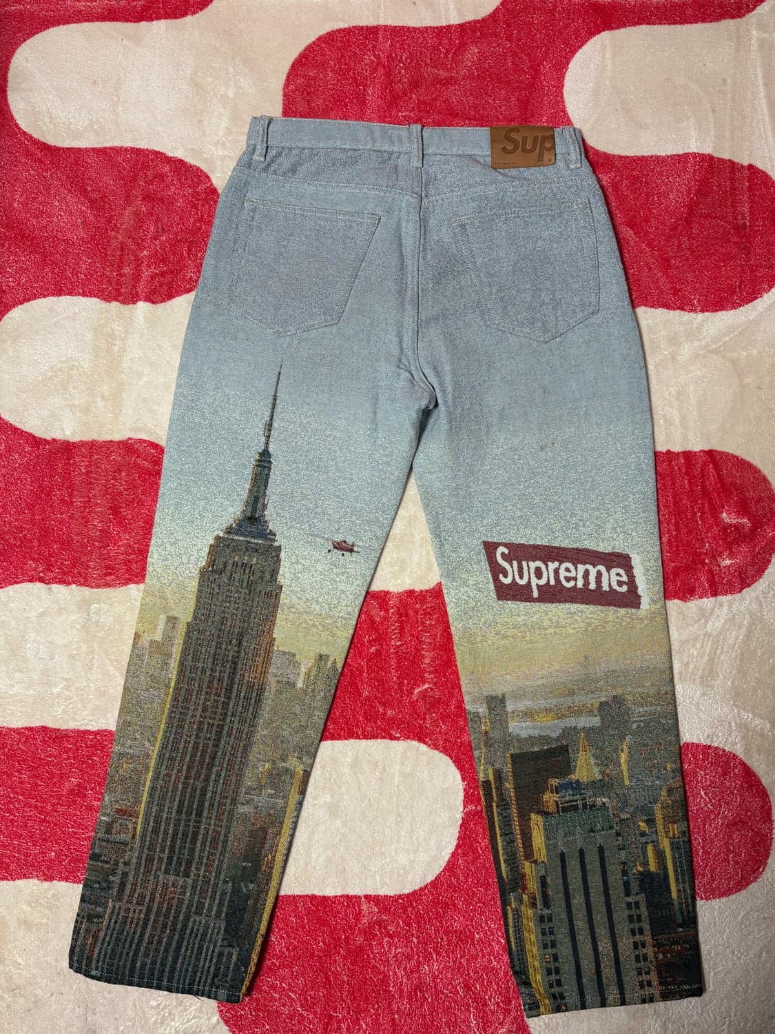 [30] 슈프림 20fw 에어리얼 테피스트리 레귤러 진  상품이미지2