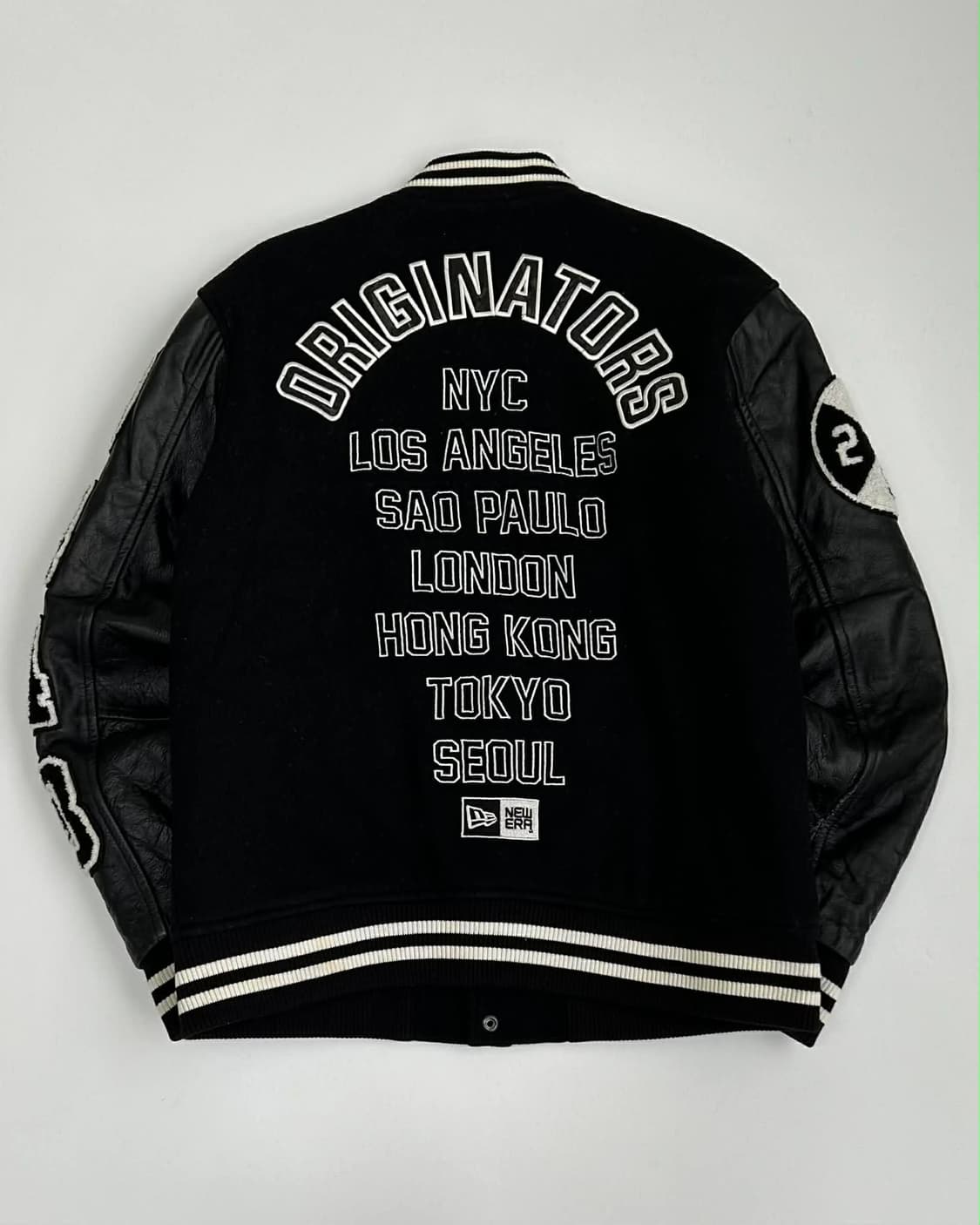 [M] 뉴에라 패치 스타디움 가죽 바시티 자켓 상품이미지2