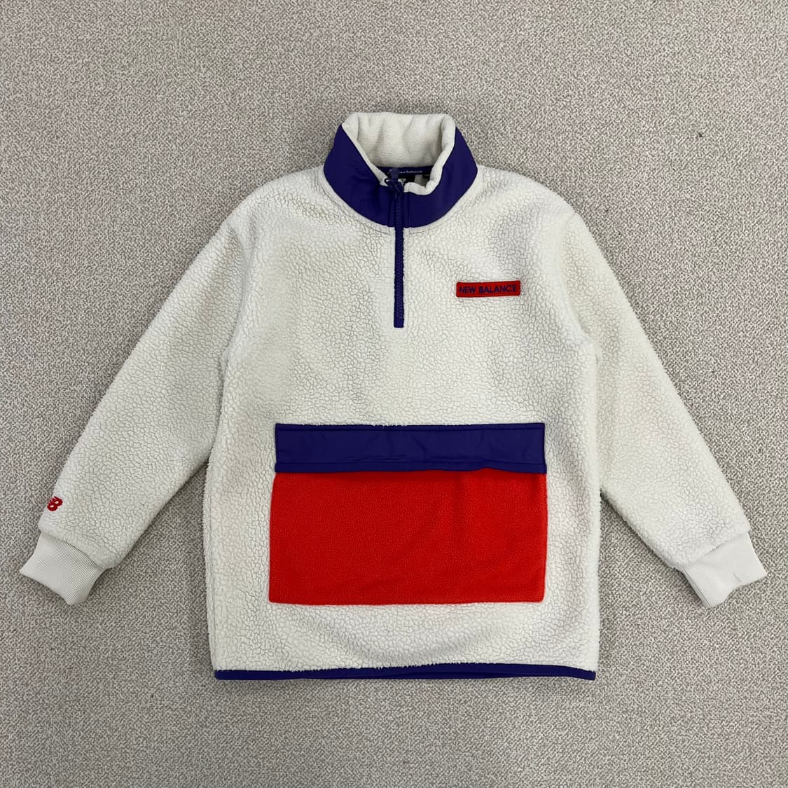 [130] 뉴발란스 키즈 뽀글이 아노락 맨투맨 자켓 0120M1 상품이미지1