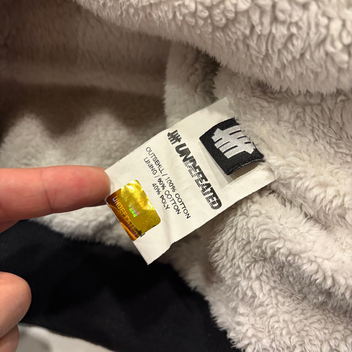 [XL] 언디핏 빅로고 블랙 기모 후드 집업 B714 상품이미지8