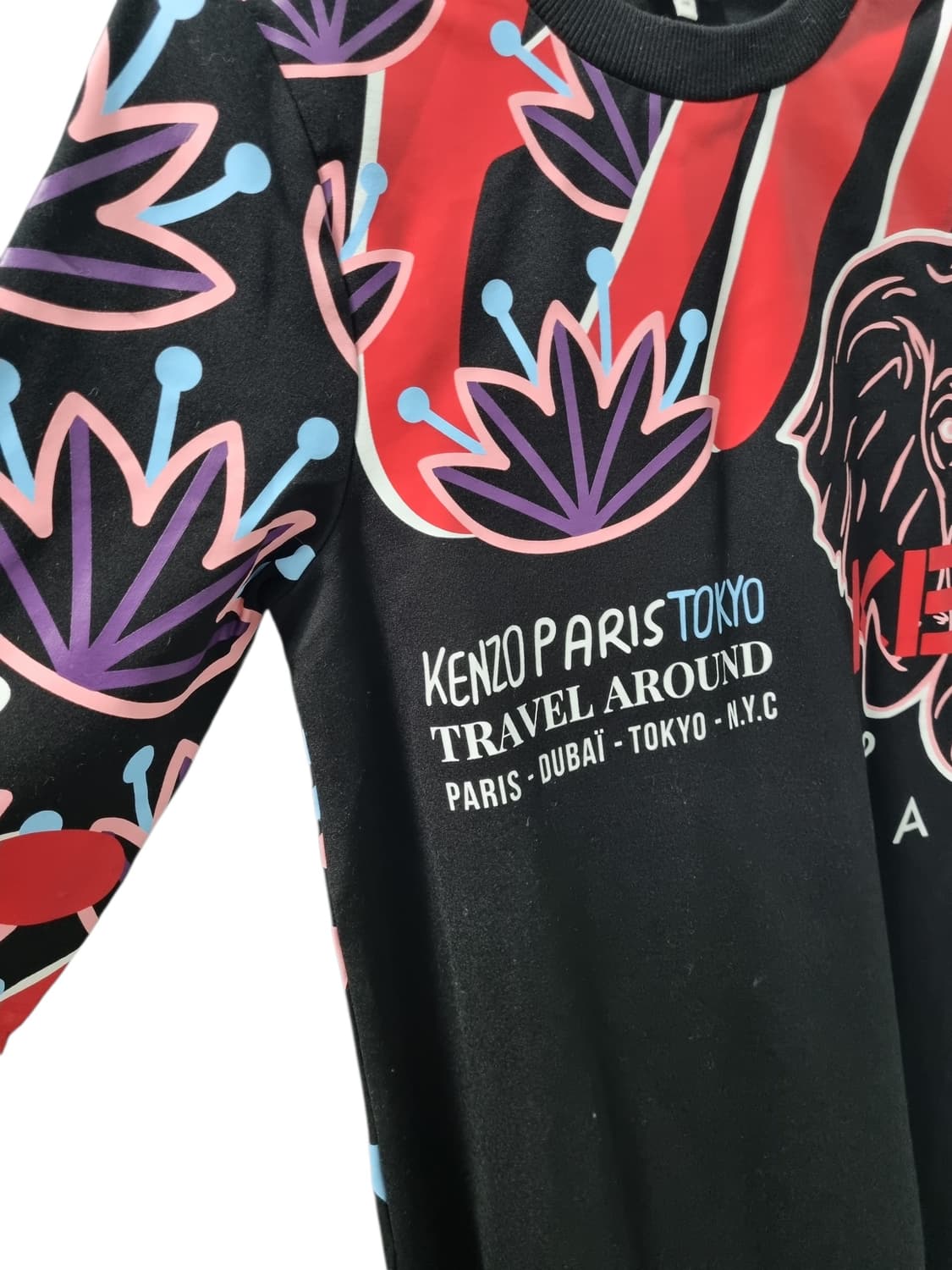 KENZO 겐조키즈 블랙 프린팅 원피스 144 상품이미지4