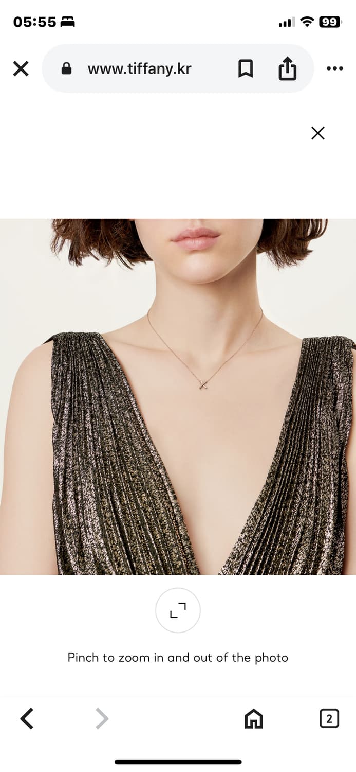 티파니앤코 팔로마 그래피티 X 목걸이 18k 로즈골드 상품이미지6