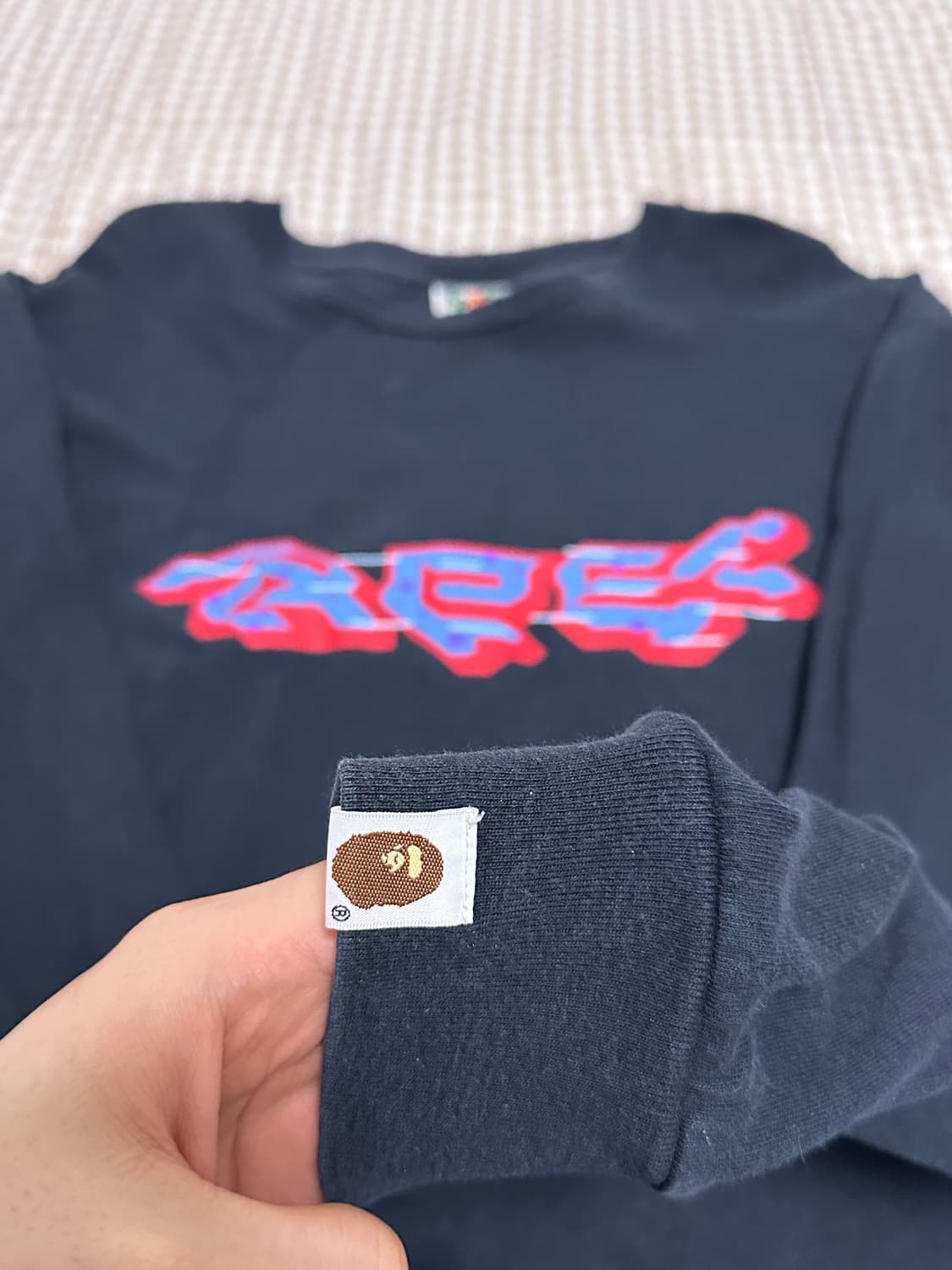 2XL 베이프 롱슬리브 블랙 상품이미지4