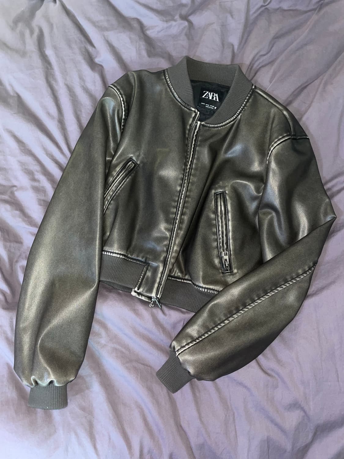 자라 가죽 숏자켓 상품이미지1