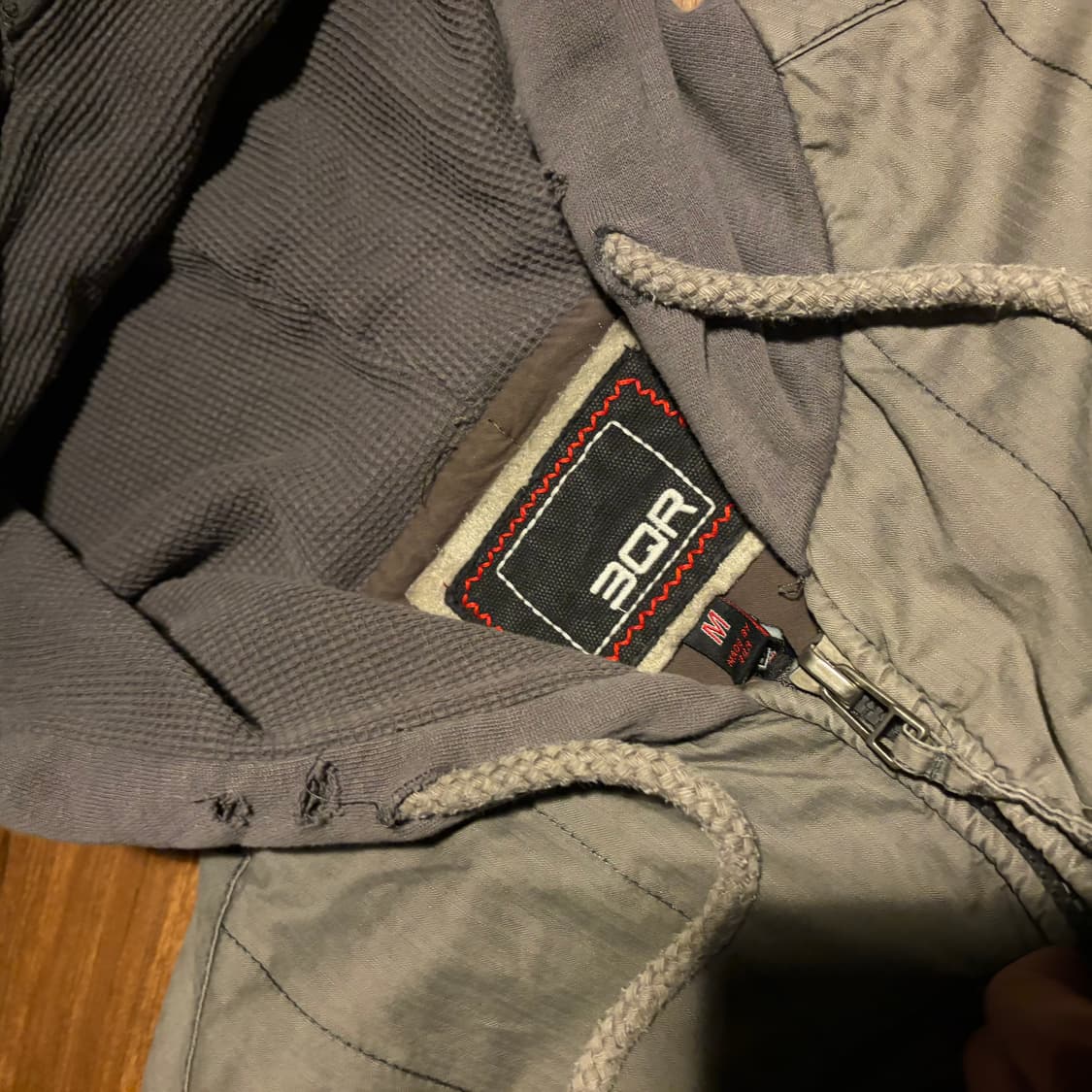 00s 3QR Military bold hoodie jacket 상품이미지4